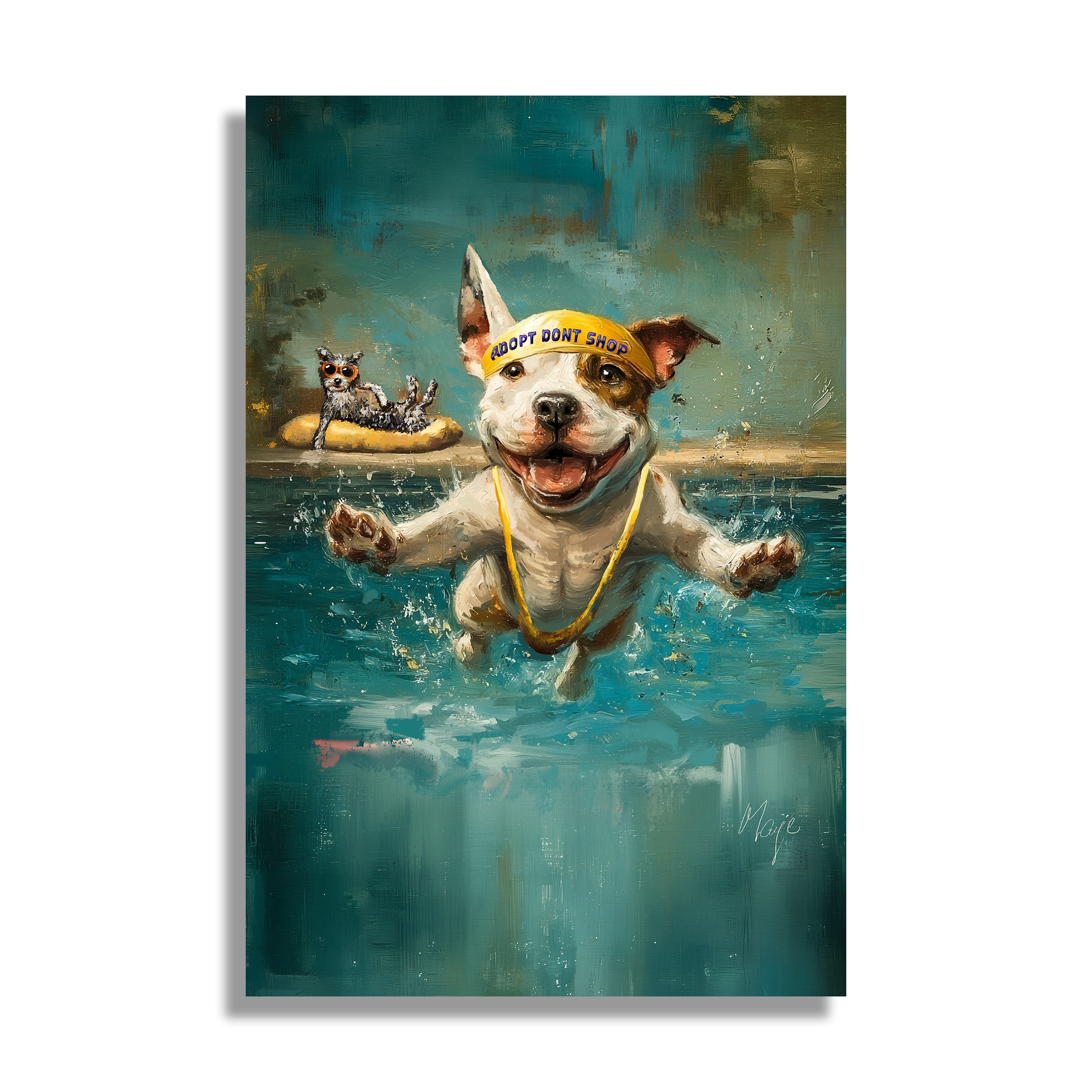 “Adopt Don’t Shop” — Postcard